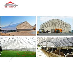 Ukuran menyesuaikan Hot Dip Easy Erect Horse Shelter/struktur baja gudang sapi untuk dijual di Amerika - Product Image 4