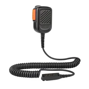 Mikrofon speaker profesional, dengan fungsi darurat IP65 mikrofon speaker bebas genggam untuk speaker mikrofon STP8000 walkie talkie