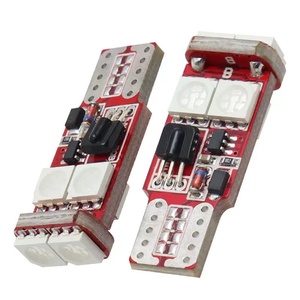 Tự động T10 W5W 168 194 LED 6SMD 5050 RGB xe nội thất đèn đa màu chiều rộng ánh sáng với điều khiển từ xa <span class=keywords><strong>Flash</strong></span>/Strobe - Product Image 5