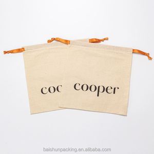 Custom Logo Design Durable Natural Cotton Drawstring <b>Dust</b> Bag for Cosmetic Toy Underwear Packing - Product Image 6