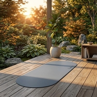 Schweiß-Absorbierende PU Naturkautschuk Yogamatte Maßgefertigte Nass- & Trocken-Rutschfeste Dicke Polster Schalldämpfende Yogamatte für Heimübungen