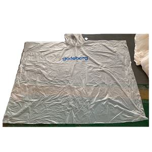 Biodegradable PLA Rain <strong>Poncho</strong> <strong>Waterproof</strong> Disposable With Sleeves <strong>for</strong> Outdoor Events Eco Friendly - Product Image 3