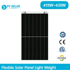 Panel surya fleksibel, Panel surya fleksibel 400w 420w 430w 440w ringan Sunman 450watt Panel fleksibel surya