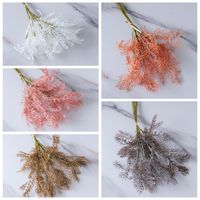 Feuilles de Cyprès et de Fougère Artificielles, Fleurs Artificielles, Vente en Gros de Fleurs, Décoration de Mariage et d'Intérieur, Artisanat, Style INS, Commerce Transfrontalier