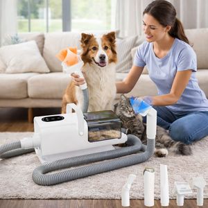 Aspirateur portable pour toilettage des <span class=keywords><strong>animaux</strong></span> domestiques, pour l'élimination des poils de chien et de chat, le démêlage, la coupe et le nettoyage - Product Image 1