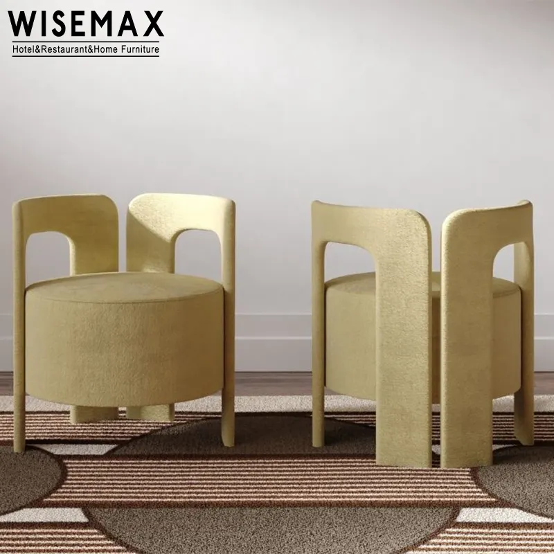 WISEMAX Đồ Nội Thất Ghế Gỗ Nguyên Khối Đơn Giản Ghế Sô Pha Đơn Phòng Khách Nghệ Thuật Ghế Bành Vải Cho Phòng Khách Khách Sạn