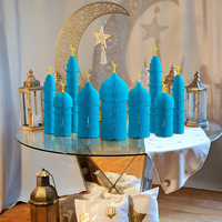 Ornement de table islamique moderne en nid d'abeille 3D, norme CE, recyclable, pour l'Aïd Moubarak, décoration de bureau