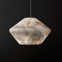 Suspension en marbre de luxe moderne pour la maison, hôtel, salle à manger, lustre décoratif pour îlot de cuisine, carré et milieu suspendu pour