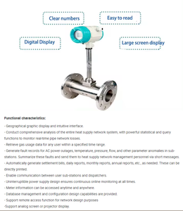 Débitmètre à vortex chauffé RS485 4-20mA pour vapeur avec compensation de température et de pression, pour chaudière et <span class=keywords><strong>gaz</strong></span> - Product Image 4