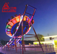 Manège Commercial UFO Volant pour Parc d'Attractions, Jeux Extérieurs, Manège Disco UFO Magique avec Lumières