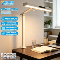 Lampe de bureau LED OEM ODM 24W Ra95 980LM anti-éblouissement sans scintillement avec télécommande tactile radar pour la protection des yeux, idéale pour l'étude, les devoirs, le dortoir et le bureau