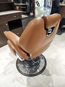 Fauteuil de coiffure noir haute densité 2026, inclinable, siège en cuir PU, structure en acier, rotation à 360°, réglage hydraulique de la hauteur, pour barbier - Product Image 3