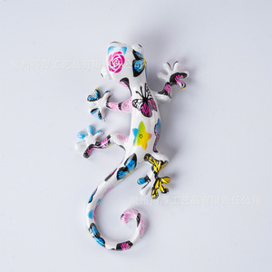 Imán para nevera estilo mexicano con diseño de Gecko, color blanco marfil, resina sintética, adhesivo magnético con forma de animal, 1 unidad, regalo de cumpleaños - Product Image 4