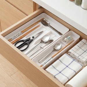 Contenedores de Almacenamiento para el Hogar, Gran Venta en el Mercado Japonés, Precio de Fábrica, Organización del Hogar, Bandeja Expandible para Cubiertos de Cocina - Product Image 1