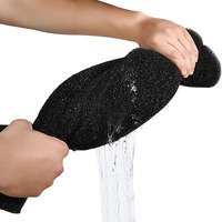 Feuille de mousse à cellules ouvertes pour filtre d'aquarium Éponge bio Tampon filtrant pour réservoir de poissons Diviseur de puisard 11 "Lx 10.25" W X 2 "H, noir
