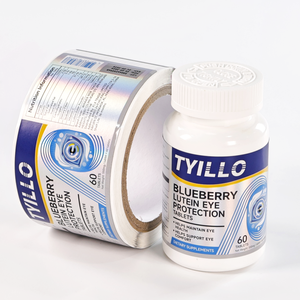 Benutzer definierte holo graphische gefrostete 3D-Punkt-UV-Doppelschichtetiketten Wasserdichte, umwelt freundliche Aufkleber für verschiedene Behälter - Product Image 5