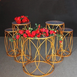 Bộ Năm Món Tráng Miệng Lãng Mạn Trang Trí Cảnh Tượng Đám Cưới Cá Nhân Hình Trụ Bộ Trang Trí Bàn Tráng Miệng Mới - Product Image 2