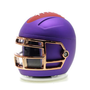 New Style Color Football Helmet <strong>Grinder</strong> Four-layer Large Capacity <strong>Grinder</strong> <strong>Metal</strong>+Plastic Cigarette Crusher - Product Image 5