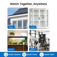 Cámara para Ventana 2K con Visión Nocturna a Todo Color, WiFi de Doble Banda, Alertas Inteligentes de Movimiento, Detección de Movimiento, Monitoreo de Seguridad