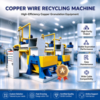 Machine compacte de granulation de fil de cuivre pour la récupération du cuivre de fil mélangé usagé
