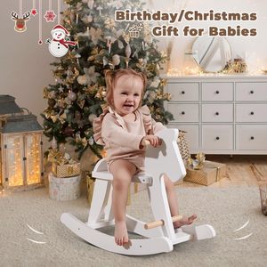<span class=keywords><strong>Cheval</strong></span> <span class=keywords><strong>à</strong></span> <span class=keywords><strong>bascule</strong></span> en bois pour bébés de <span class=keywords><strong>18</strong></span> <span class=keywords><strong>mois</strong></span> et plus, ensemble marron avec lumières clignotantes - Product Image 3