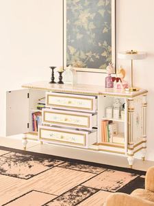 Mueble <span class=keywords><strong>de</strong></span> <span class=keywords><strong>Entrada</strong></span> Grande <span class=keywords><strong>de</strong></span> Estilo Francés <span class=keywords><strong>de</strong></span> Lujo, Aparador para Sala <span class=keywords><strong>de</strong></span> Estar, Mueble Buffet, Cómoda <span class=keywords><strong>de</strong></span> Almacenamiento para Dormitorio <span class=keywords><strong>de</strong></span> Madera Maciza <span class=keywords><strong>de</strong></span> Estilo Americano Retro - Product Image 4