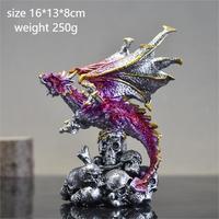 Halloween Magic Dragon Ornament GTB05 Spiel Resin Thrones Schädel Dragon Craft für Home Decoration
