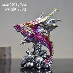 Ornement Dragon Magique d'Halloween GTB05 Jeu Résine Trônes Crâne Dragon Artisanat pour la Décoration de la Maison - Product Image 2