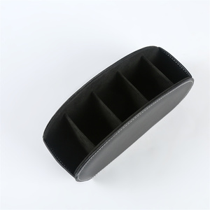LG8175 Custom Logo PU Leather Home Office Desktop Organizer with <strong>Remote</strong> <strong>Control</strong> <strong>Storage</strong> 5 Compartment Pen Holder Cosmetic Box - Product Image 5