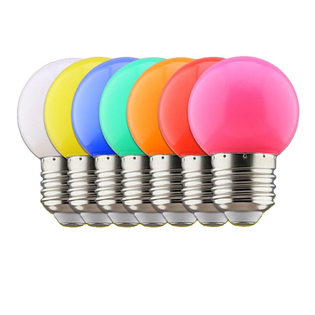 Universal E27 Mini Atmosphere RGB Led Light Ball Festive Birthday Party Wedding Background Decorative Colour Light Bulbs