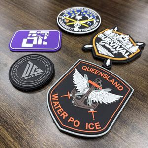 Patchs de lettres en PVC personnalisés pour chapeaux, patchs en silicone avec logo en caoutchouc pour vêtements - Product Image 1