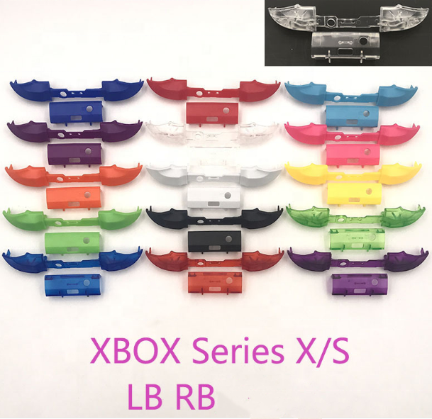15 Colors LB RB Bumper Button Middle Holder for Xbox Series X S Gamepad Controller On/Off Buttons Surround Guide Button Trigger
