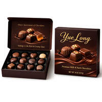 Boîte cadeau personnalisée pour l'emballage de chocolats, desserts et bonbons, avec finition UV et gaufrage