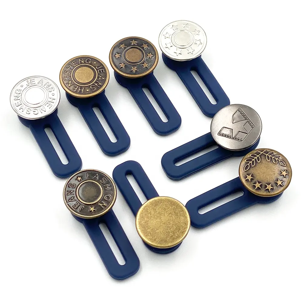 Retractable Extendable Rivets Denim Buttons Extended Adjustable Waist Jeans Buttons