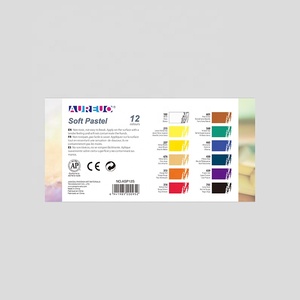 Craies Pastel Douces Carrées AUREUO 12 Couleurs OEM Bonne Adhérence Art Hobby <span class=keywords><strong>Peinture</strong></span> Dessin pour Amateurs - Product Image 3