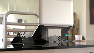 Soporte Metálico Plegable Ultrafino de 1.7mm para Laptop, Ergonómico, Ajustable en Altura, para MacBook, Tablet, PC-EL - Product Image 4