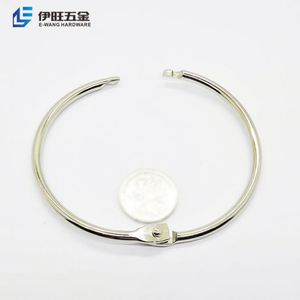 Yiwang แหวนเงินนิเกิลชุบเงิน3นิ้วแหวนใบหลวมสำหรับผูกหนังสือ - Product Image 2