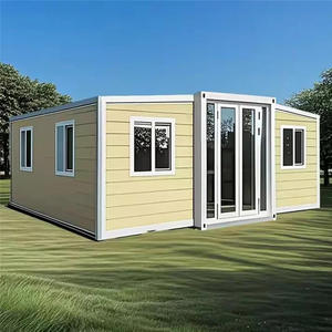 Maison conteneur pliable à structure en acier moderne de 20 pieds, taille standard, large pour immeubles de bureaux, villas extérieures, hôtels, kiosques - Product Image 1