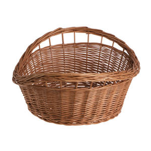 Organisateur de panier de rangement en forme de lingot de saule en osier de haute qualité pour vêtements avec poignée - Product Image 3