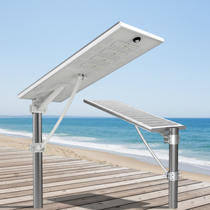 100W 50W-250W IP66 Solar <b>LED</b> Street <b>Light</b> & Flood <b>Light</b> with <b>Motion</b> <b>Sensor</b> Remote Control Battery - Product Image 1
