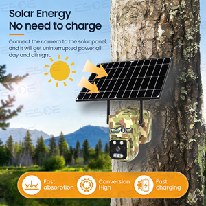Système de caméra solaire sans fil <span class=keywords><strong>HD</strong></span> 4G 3MP pour extérieur Hieasy Factory, caméra de chasse camouflage alimentée par énergie solaire, caméra de suivi dissimulée - Product Image 6