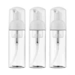 100ml 120ml 150ml <b>200ml</b> Face Cleanser Cosmetic Plastic Foam Pump <b>Bottles</b> Pump Sprayer Blue White Transparent PET Mousse <b>Bottle</b> - Product Image 1
