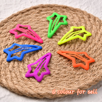 Pince à cheveux couleur néon pour fille, 7CM, Offre Spéciale, accessoires de cheveux pour enfants