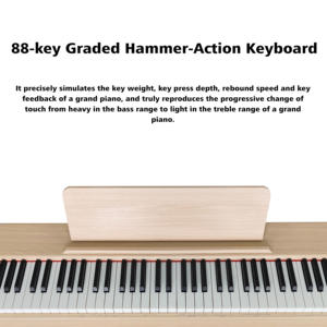 Beisite S-183 ODM/OEM touches d'action de marteau pondérées de haute qualité 8 secondes désintégration naturelle 88 touches Piano droit numérique Piano de Studio - Product Image 2