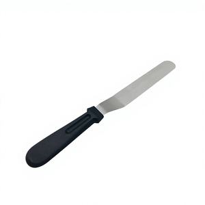 Spatule à glaçage angulaire de 8 pouces avec lame en métal et manche en PP pour étaler la crème et décorer les gâteaux - Product Image 1