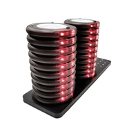 Café 20 Pièces Buzzers Serveuse Appel Invité Beeper Sans Fil Serveur Système de Pagination Mini Vibrant Coaster Téléavertisseurs pour Restaurant
