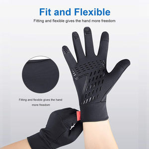 Gants de <span class=keywords><strong>sport</strong></span> d'hiver pour hommes, légers, coupe-vent, antidérapants, compatibles écran tactile, doublure chaude, ambidextres, pour le cyclisme, le travail, la course à pied - Product Image 4