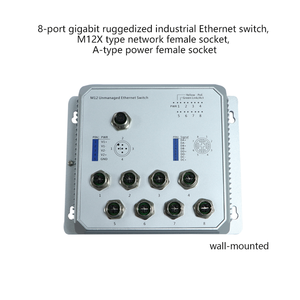 Switch Ethernet Gigabit robuste à 8 ports avec connecteur M12 Aviation pour usage industriel - Product Image 2