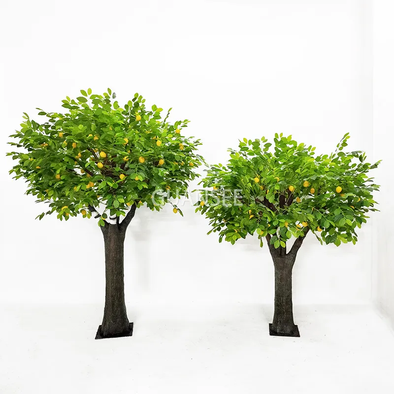 Arbre fruitier artificiel de simulation réaliste personnalisé 2m faux citron pour arbre de décoration d'intérieur et d'extérieur pour la maison