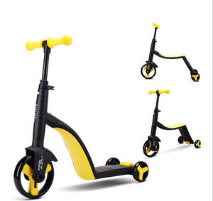 Çok İşlevli <span class=keywords><strong>3</strong></span> In1 katlanabilir Scooter çocuklar <span class=keywords><strong>3</strong></span> tekerlekler çocuk triportörü bebek denge bisiklet çocuk Scooter - Product Image 2